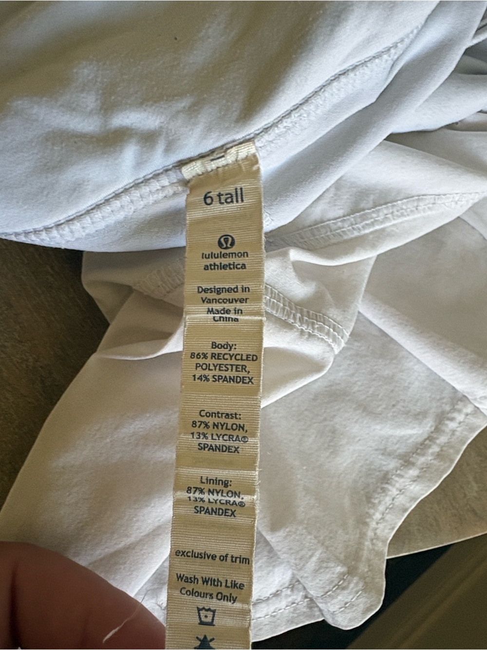 lululemon athletica White Pleated Hem Athletic Skort - Picture 8 of 9